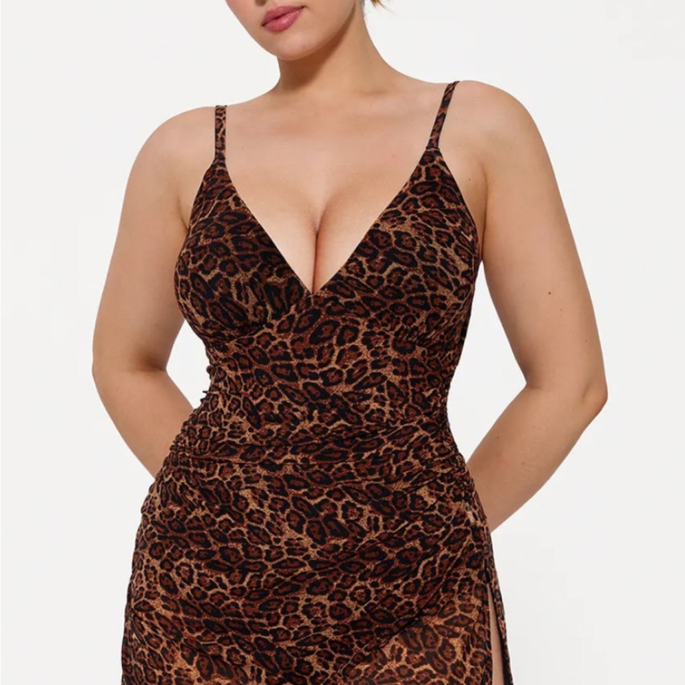 Popilush Shapewear Ruched Convertible One-Piece Swimsuit